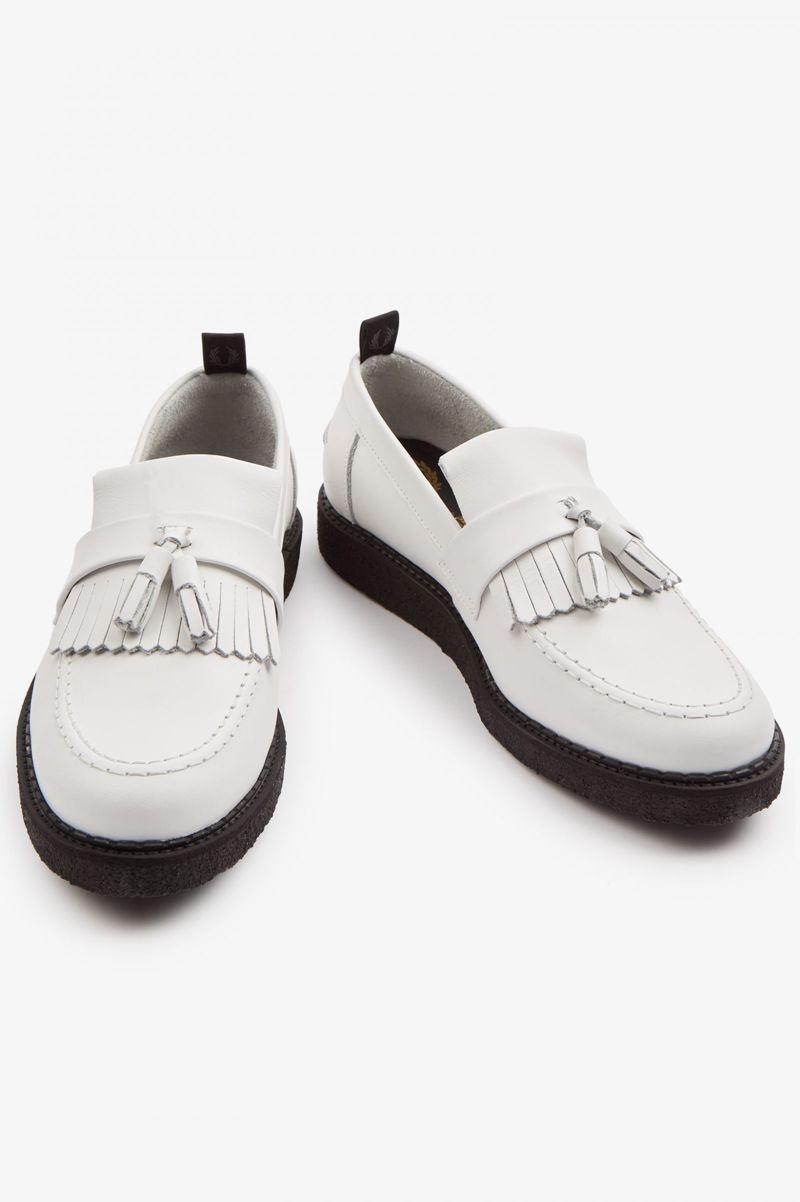 White Fred Perry B9299 Men's Shoes | PH 1109NWYB